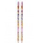 kit Princesas 01 caneta bic fina+01apontador c/deposito+02 lapis preto c/borracha+01regua 15 cm